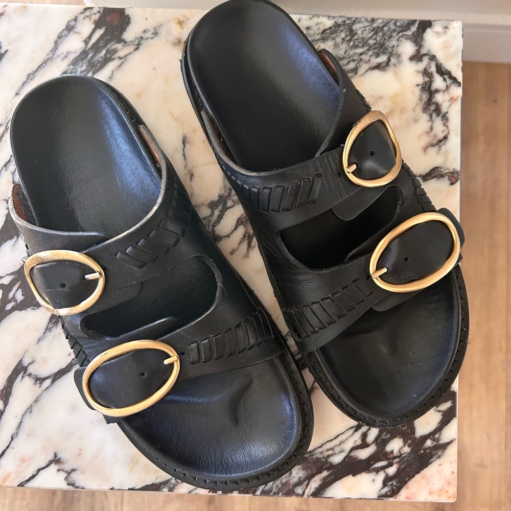 Vanessa Bruno Fussbet Slide Sandals